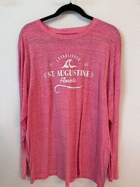 St. Augustine Florida Long Sleeve Tee - Pink